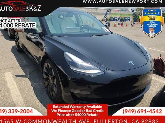 TESLA MODEL 3 2022 5YJ3E1EC8NF295803 image